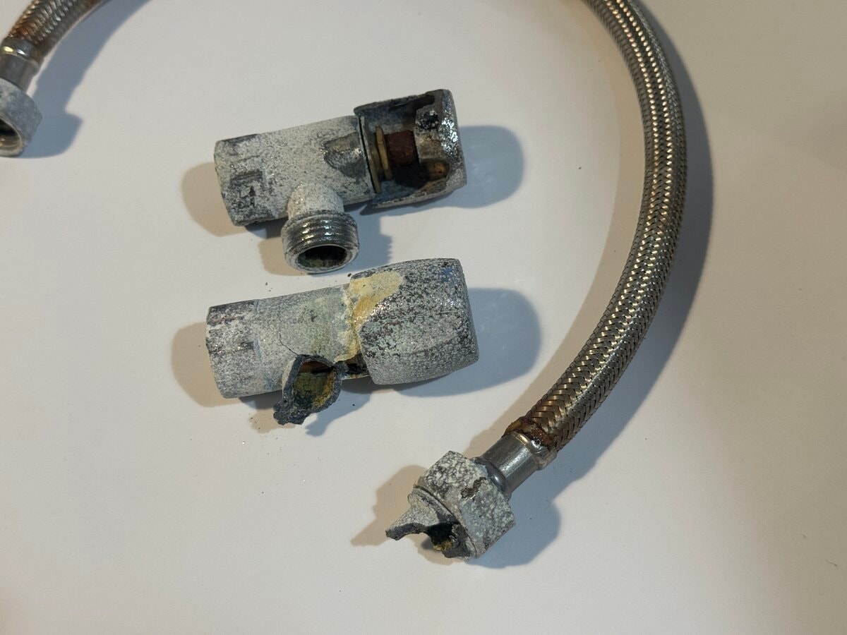 Removed — corroded right through